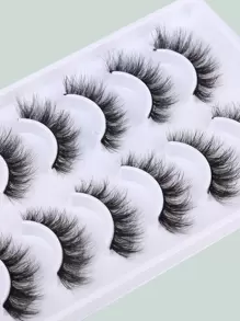 Himirell Separated False Eyelashes, 10 Pairs 16mm Messy Cross-Short Eyelashes Strip Lashes,Lashes,Eyelashes,Fake Lashes - Black - View 6