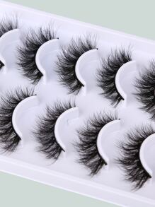 Himirell Separated False Eyelashes, 10 Pairs 16mm Messy Cross-Short Eyelashes Strip Lashes,Lashes,Eyelashes,Fake Lashes - Black - View 7