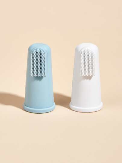 2入組混色寵物牙刷