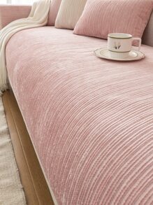 1 chiếc khăn sofa trơn - Hồng - Xem 5