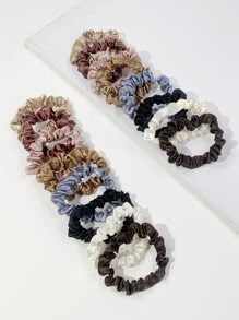 16 chiếc dây buộc tóc nhỏ không dấu vết Morandi nhiều màu sắc, kiểu dáng thường ngày, dây buộc tóc scrunchies, phụ kiện buộc tóc đuôi ngựa, dây chun co giãn, phụ kiện làm đẹp tóc tại nhà. - Nhiều màu - Xem 5