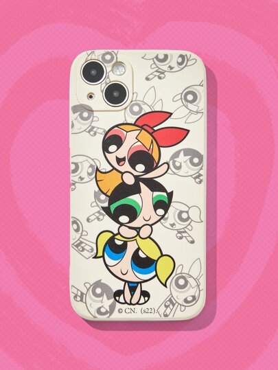 The Powerpuff Girls | ROMWE Funda para móvil con estampado de dibujos animados