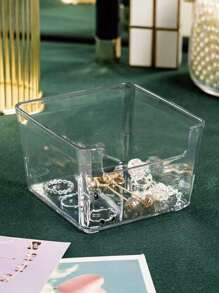 2pcs Clear Jewelry Storage Box - Clear - View 3