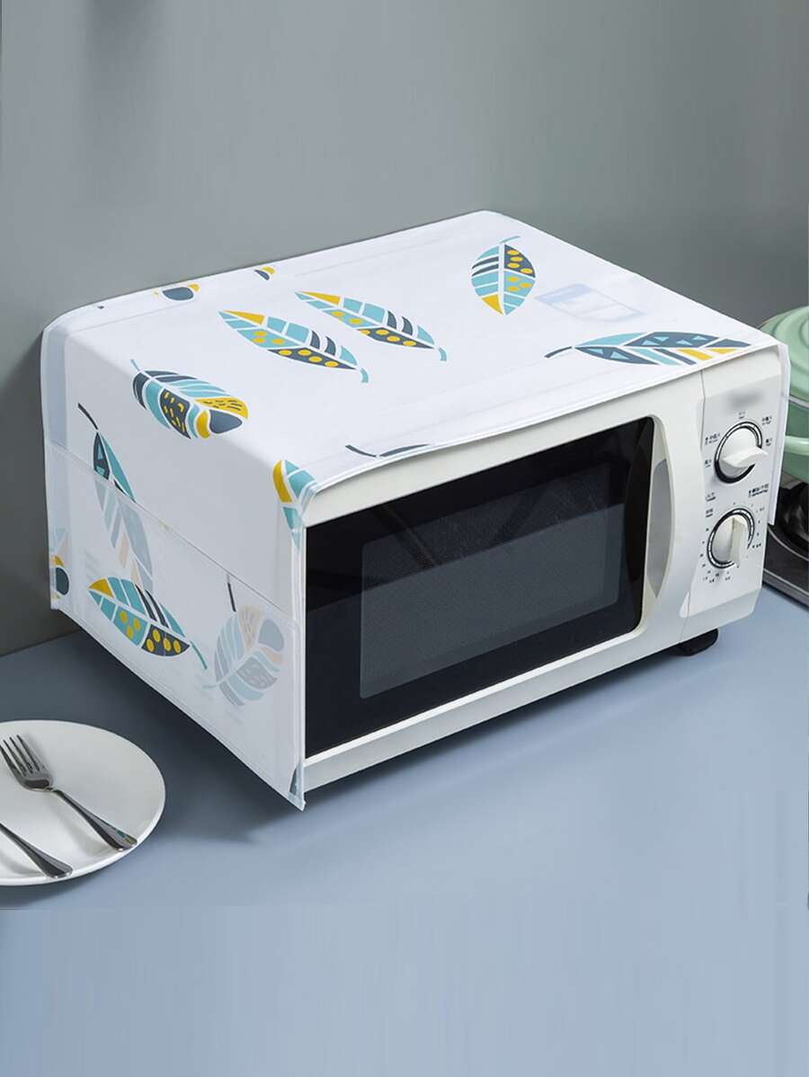 1pc Cartoon Animal Print Random Microwave Oven Cover - Multicolor - View 1