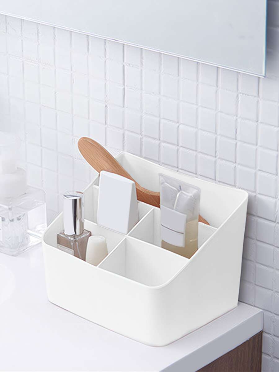 1pc Hộp lưu trữ máy tính để bàn rắn - trắng - Xem 1