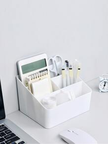 1pc Hộp lưu trữ máy tính để bàn rắn - trắng - Xem 3