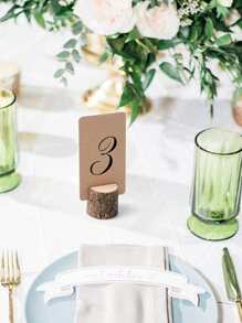 Wooden Card Holder, Desk Clip, Diy Desk Organizer, Memo Clip - Multicolor - View 2