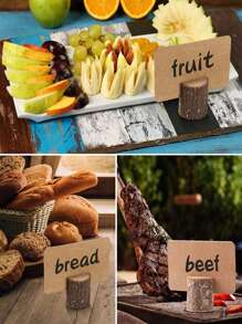 Wooden Card Holder, Desk Clip, Diy Desk Organizer, Memo Clip - Multicolor - View 4