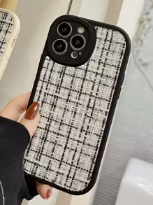 GUCADI 1pc 格子天鹅绒手机壳适用于苹果 iPhone 16/15/14/13/12/11 系列,适合秋冬季 - 彩色 - 查看 6