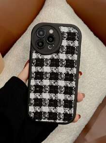 Plaid Print Phone Case - Multicolor - View 7