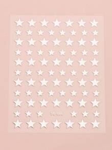 FULL BEAUTY 3片3D星星圖案美甲貼紙美甲貼紙DIY - 彩色 - 查看 3