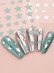 FULL BEAUTY 3片3D星星圖案美甲貼紙美甲貼紙DIY - 彩色 - 查看 7