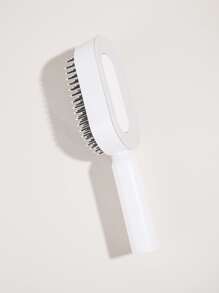 按類型清潔設計氣墊梳子女士長款頭髮特別空氣包按摩梳家用梳子梳子1入組白色髮刷/髮梳