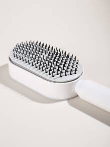 按類型清潔設計氣墊梳子女士長款頭髮特別空氣包按摩梳家用梳子梳子1入組白色髮刷/髮梳