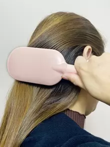 1 把带手柄的顺发梳，摩丝丰盈按摩梳，适用于所有发质，尼龙梳齿顺发梳，男女通用，女孩礼物（粉色）发梳，梳子，美发工具，美发产品及配件，适用于理发店、美容院、返校季、旅行度假等场合，女士必备，木梳，发刷，美发设备，发型，美发，发刷，梳子套装，梳子，卷发梳，顺发梳，女士发刷，理发店，美发设备 - 粉色 - 查看 5