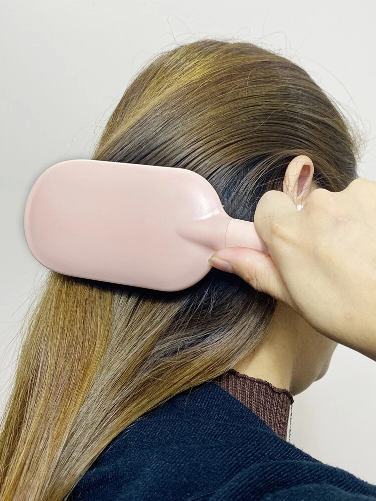 1 Piece Handled Hair Brush, Volumizing Massage Comb, Suitable For All Hair Types, Nylon Teeth Detangling Brush, Unisex, Girls Gift (Pink) Hair Brush, Comb, Hairstyling Tool, Hairstyling Products And Accessories, Suitable For Barbershop, Beauty Salon, Back To School Season, Travel Vacation Etc., Essential For Ladies, Wooden Comb, Hair Brush, Hairstyling Equipment, Hairstyle, Haircare, Hair Brush, Brush Set, Comb, Curling Brush, Detangling Brush, Ladies Hair Brush, Barbershop, Hairstyling Equipment