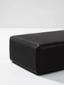 1入組素色瑜伽磚 - 黑色 - 查看 2