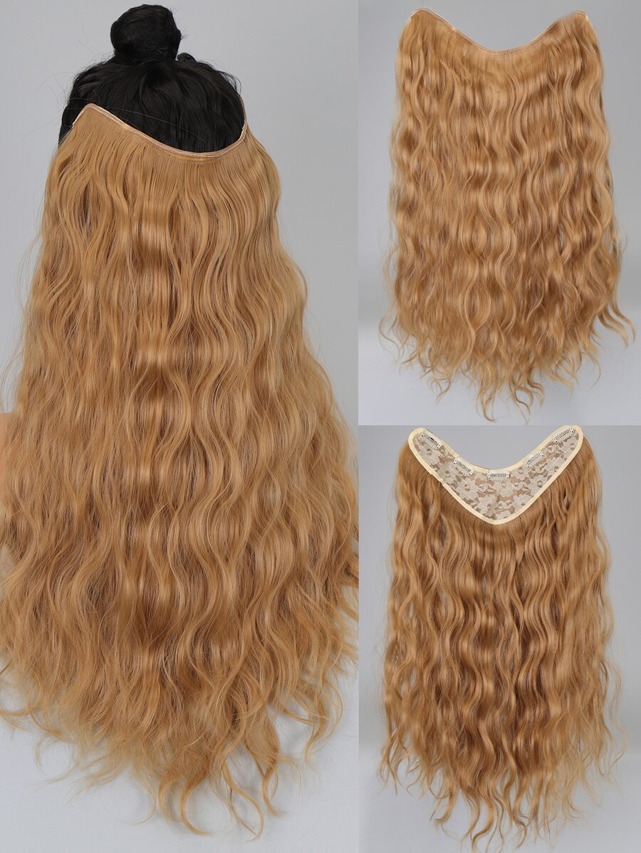 Extensión del pelo con clip largo rizado sintético