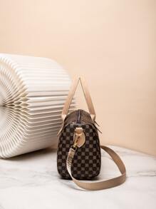 Geometric Pattern Boston Bag