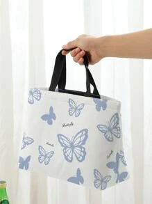 1入組蝴蝶樣式便當袋 - 藍白色 - 查看 4