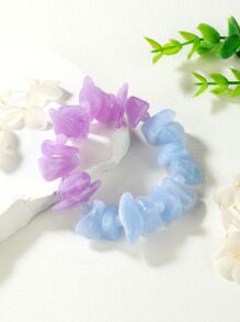 Two Tone Beaded Bracelet - Multicolor - View 1