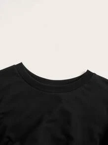 SHEIN EZwear 大碼燈籠袖褶皺洋裝