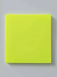 PET Transparent Sticky Note Perspective Waterproof & Clear Sticky Notes Fluorescence Memo Pad Stationery School Office Supplies - Yellow - View 1