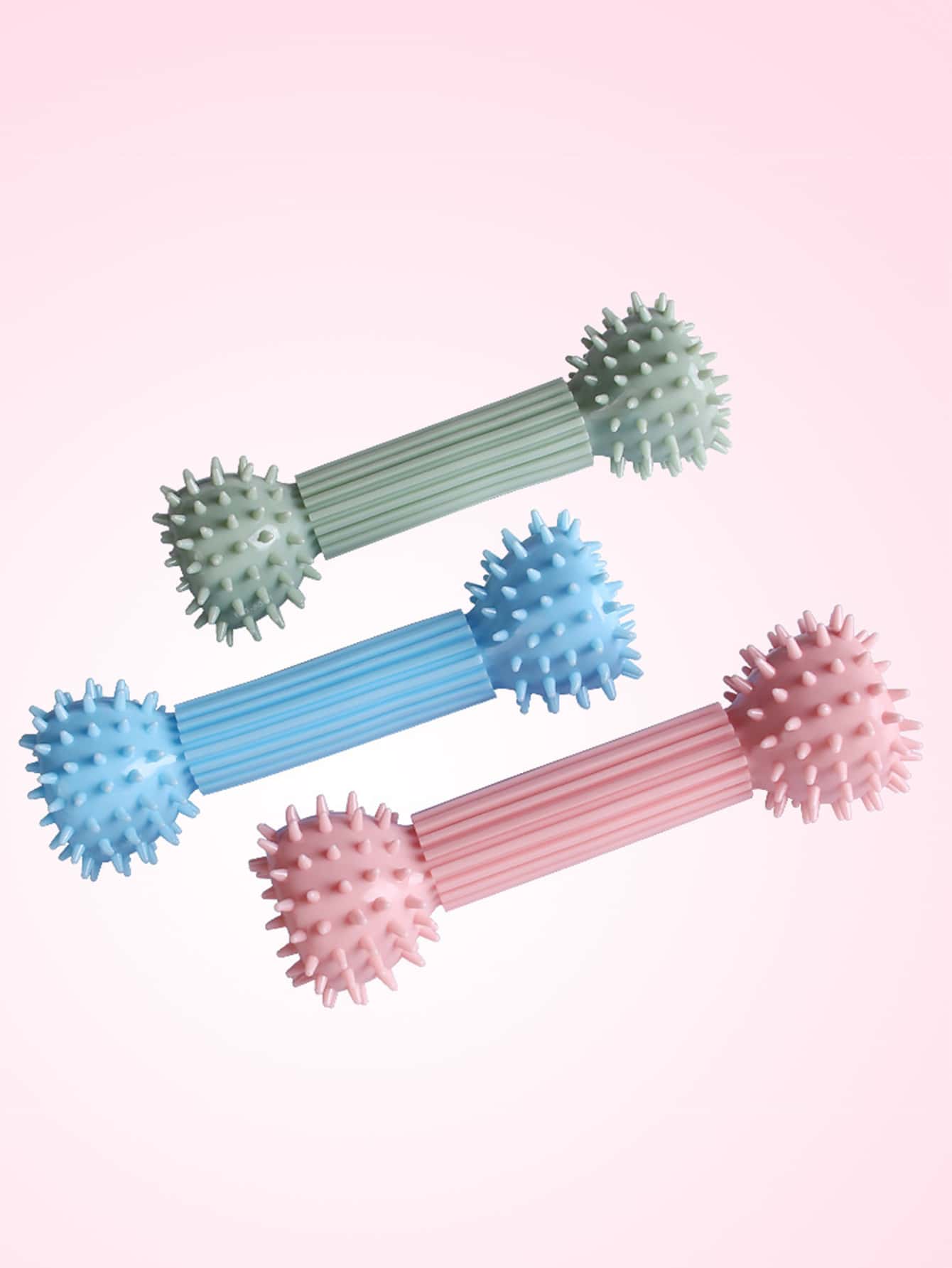 1pc Random Color Geometric Design Pet Chew Toy - Multicolor - View 1