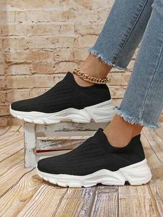 Minimalist Slip On Chunky Sneakers