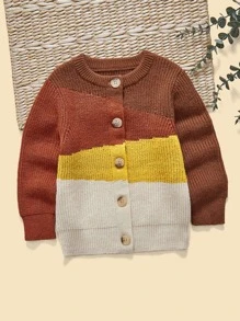 Niñito Cárdigan de color combinado - Multicolor - Ver 1