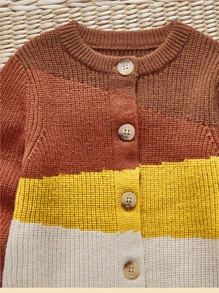 Niñito Cárdigan de color combinado - Multicolor - Ver 3