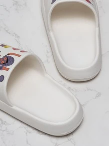 Figure Graphic Single Band Slides - Beige - View 3