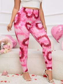 Calvaya Plus Tie Dye Leggings - Multicolor - View 4