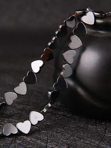 1股心形DIY釘珠 - 黑色 - 查看 1