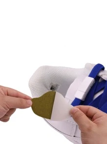 3pairs Solid Heel Protection Pads - Black - View 4