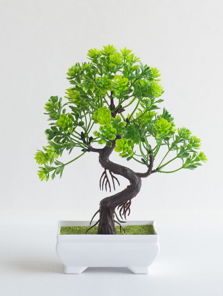 1入組人造盆栽植物 - 綠色 - 查看 1