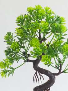 1入組人造盆栽植物 - 綠色 - 查看 2