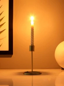1pc Plain Candle Holder - Gold - View 2
