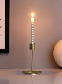 1pc Plain Candle Holder - Gold - View 4