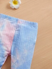 SHEIN Baby Tie Dye Tee & Leggings - Blue - View 3