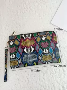 Armtasche mit Schlangenmuster, mittlere Größe, elegant, Handytasche, Abendtasche, Make-up-Tasche, Damenbrieftasche, Handtasche, Modisch, Modern, Business, für Jahrestag, Valentinstag, Geburtstag Geschenk, Geschenk, für Frauen, Mädchen, Dame, weiblich, Schulsachen für Schulzimmer, Schulanfang