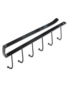 1pc Cabinet Hanging Hook - Black - View 1