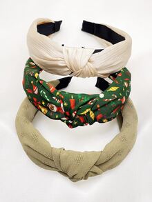 3 Diademas De Moda. - Multicolor - Ver 1