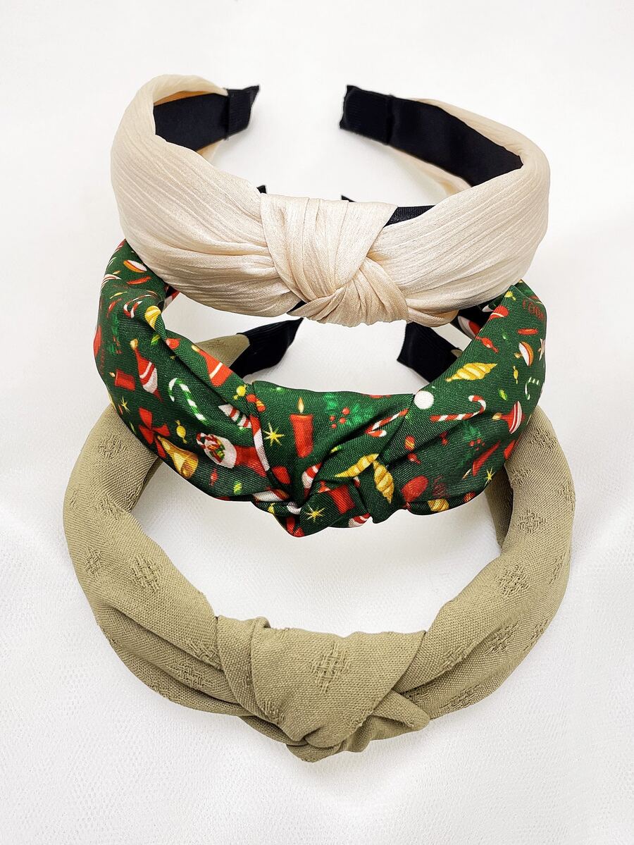 3 Diademas De Moda. - Multicolor - Ver 1