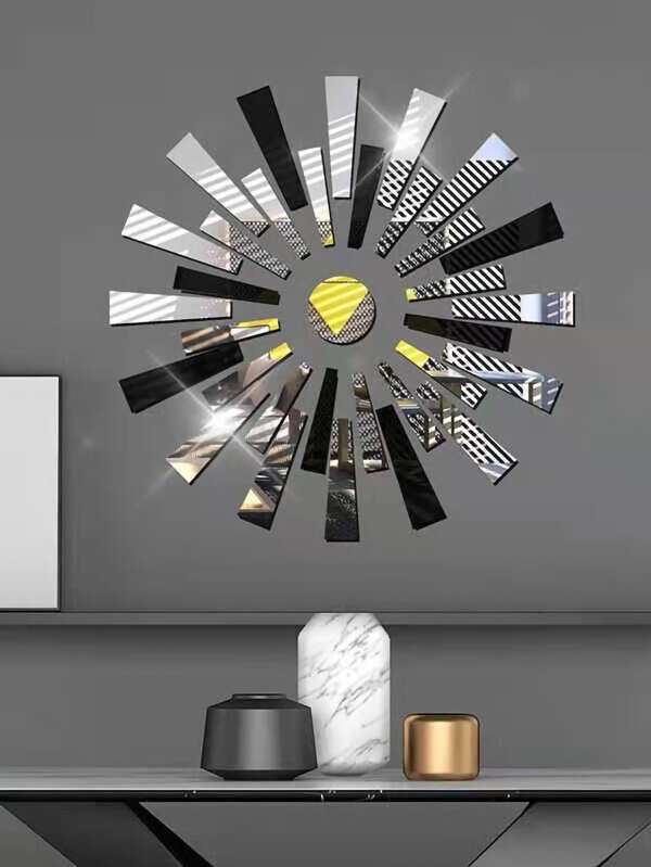 1 set Pegatina de pared de espejo