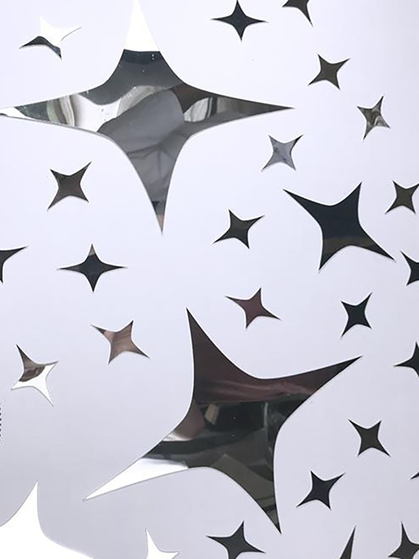 32pcs Star Shaped Mirror Surface Wall Sticker SHEIN USA