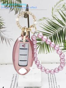 1 bộ Hộp & Móc chìa khóa ô tô, Vỏ chìa khóa Fob - Hồng - Xem 7