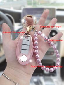 1 bộ Hộp & Móc chìa khóa ô tô, Vỏ chìa khóa Fob - Hồng - Xem 8