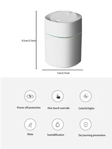 極簡風格車加濕器 - 白色 - 查看 3
