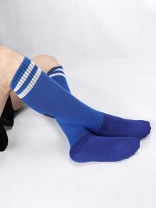 Thể thao ngoài trời Họa tiết sọc Thể thao trên bắp chân - Màu xanh lam - Xem 1